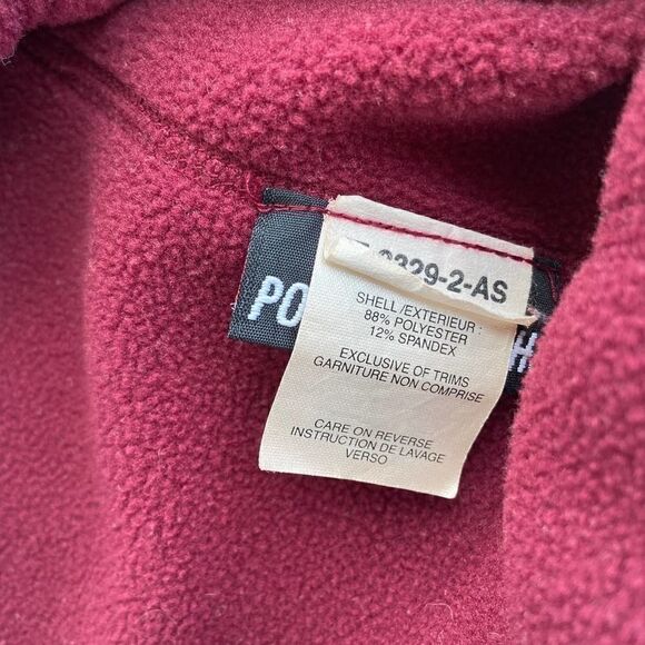 Marmot Polartec 1/4 Zip Fleece Top Burgundy Size Small - Picture 4 of 4